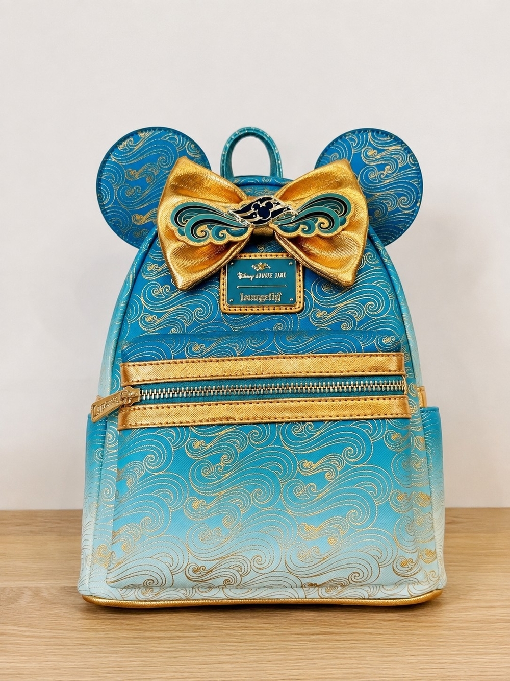RARE SOLD OUT Disney Treasure Inaugural Loungefly Backpack Cruise Line Teal NWT